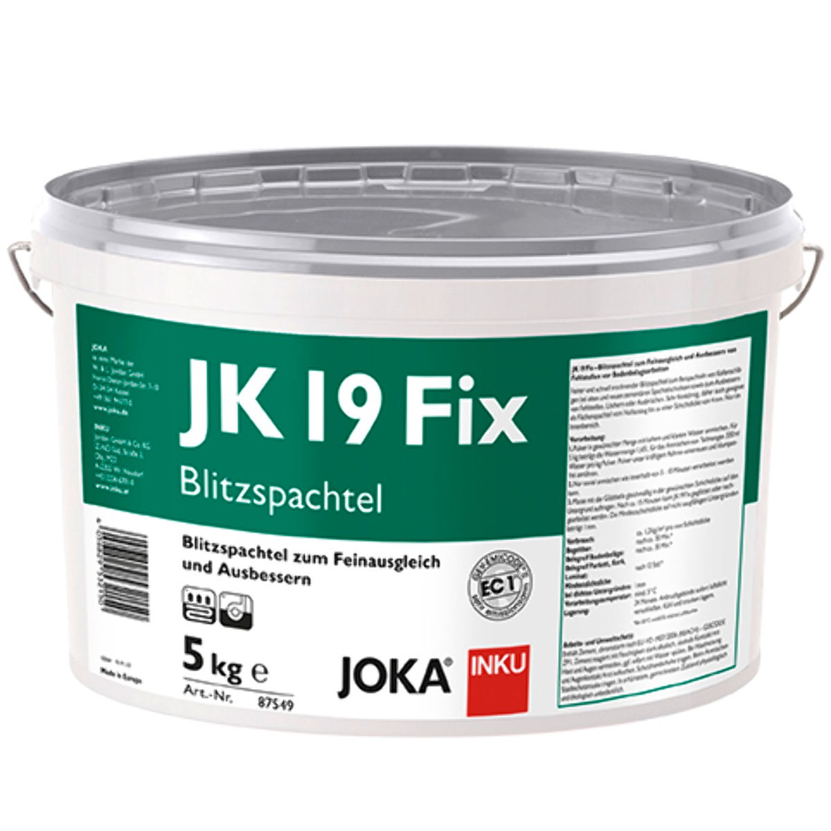 Afbeelding van JOKA JK19 Fix Snelcement emmer 5 Kg #87549