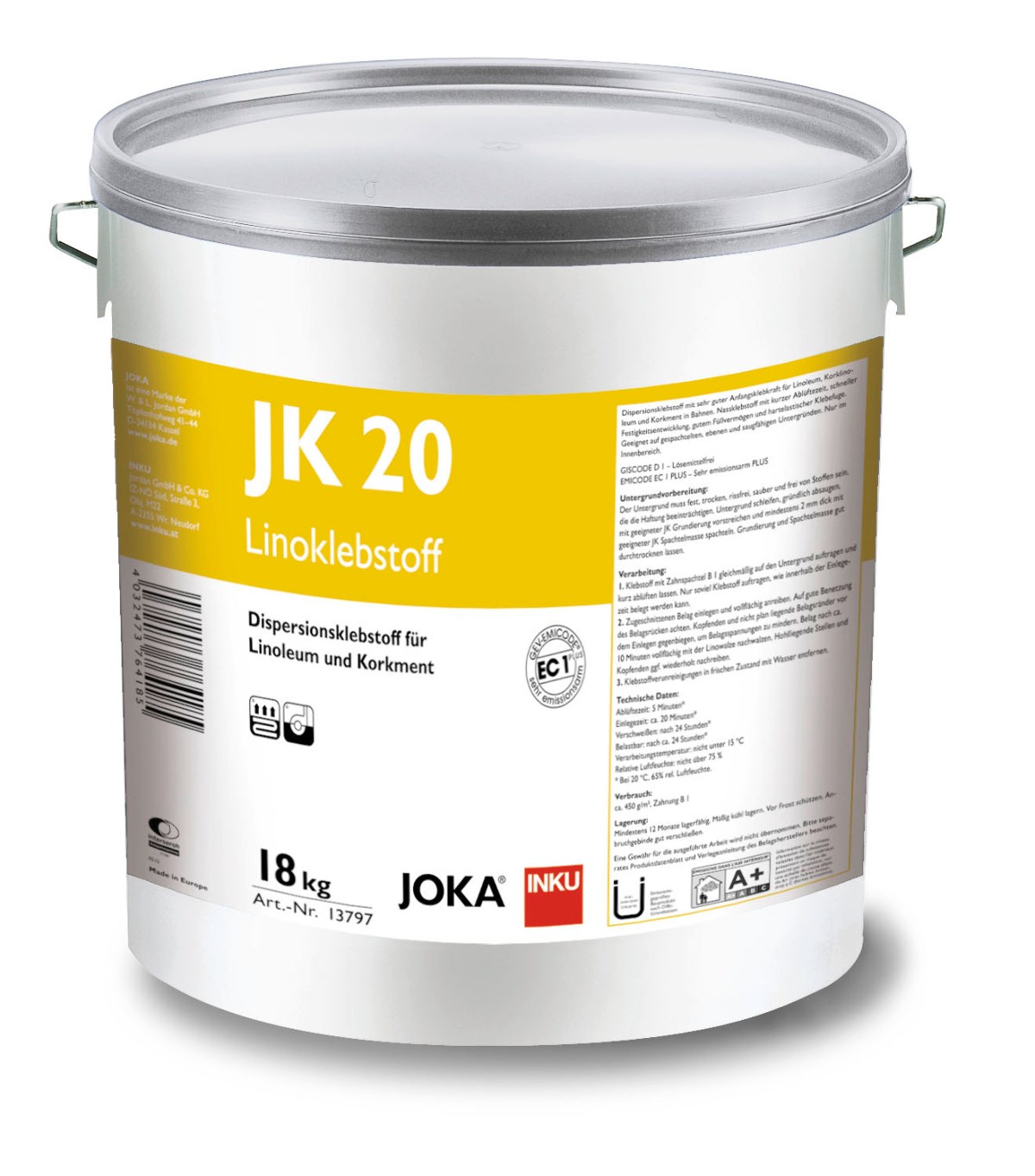 Afbeelding van JOKA JK20 Linolijm emmer à 18 Kg #13797