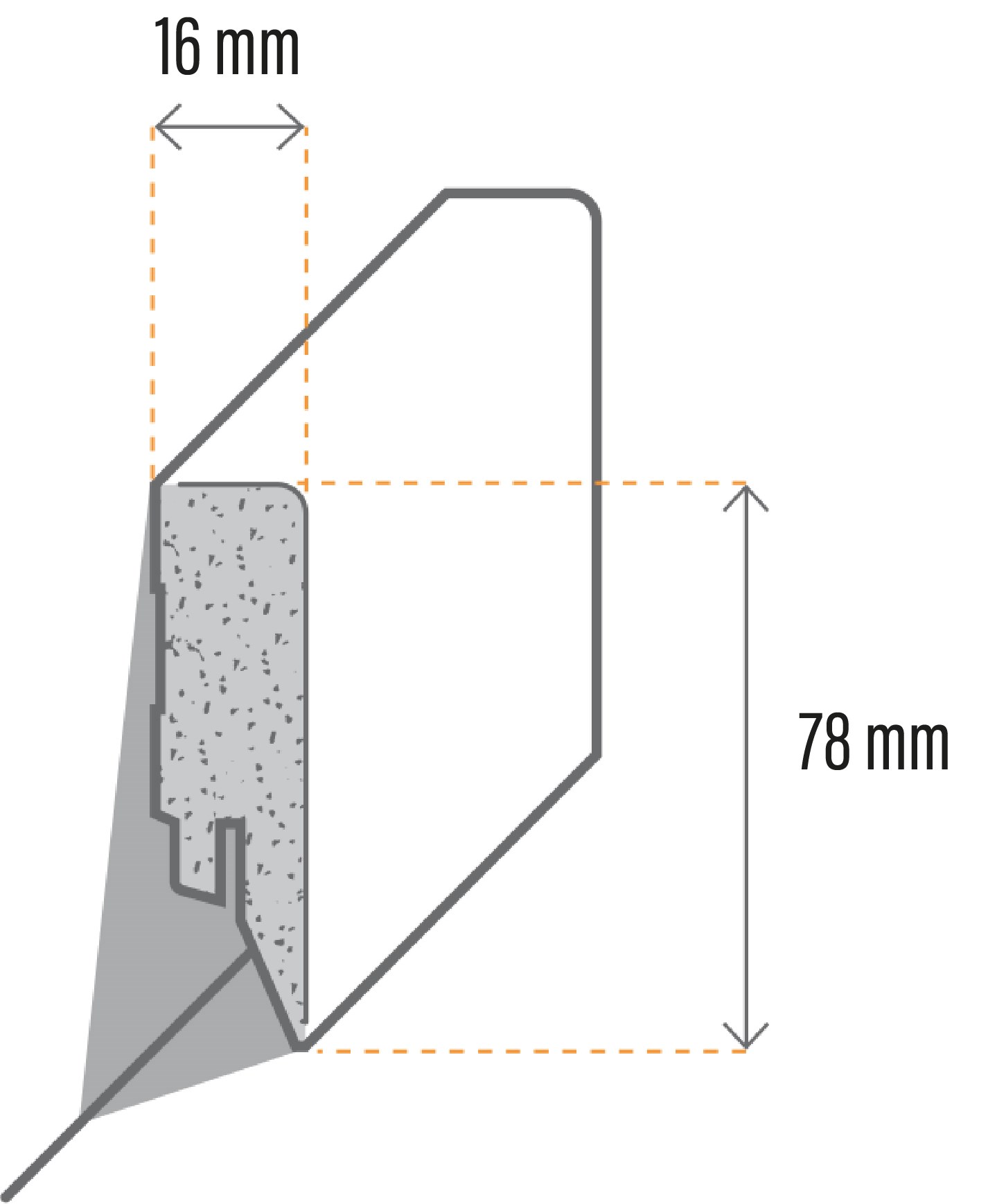 Afbeelding van MDF plint 16x78x2500 Uni Zwart Mat Recht 5staaf (200)